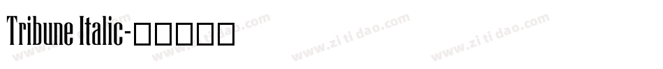Tribune Italic字体转换